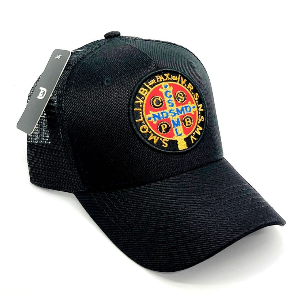 Boné trucker Country tela Unissex Aba Curva Bordado MEDALHA DE SÃO BENTO | Linha TED COUNTRY