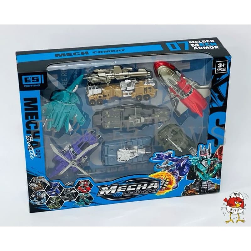 Brinquedo Robô Militar 7 em 1 Transformável Mecha League | Veículos de Combate | +3 Anos