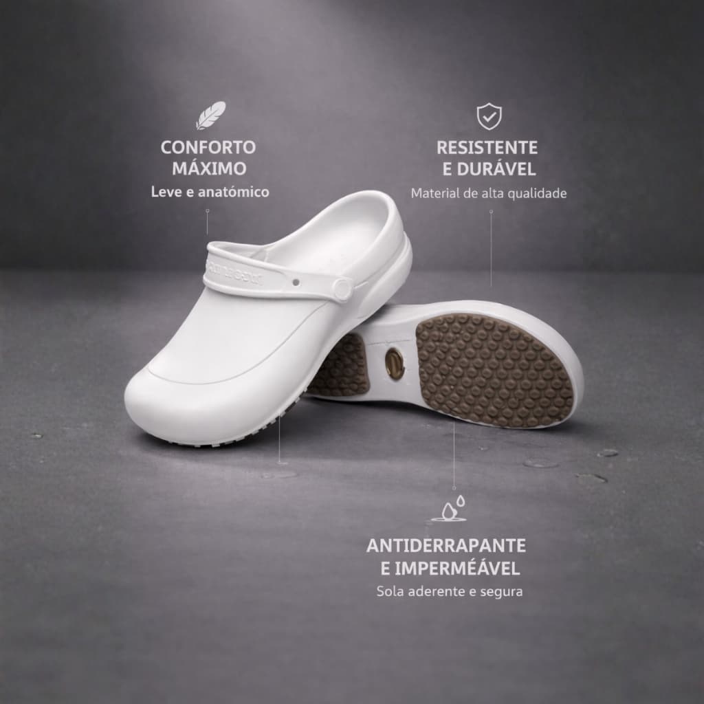 Sapato Soft Works Profissional Antiderrapante Conforto Máximo Resistente Impermeável