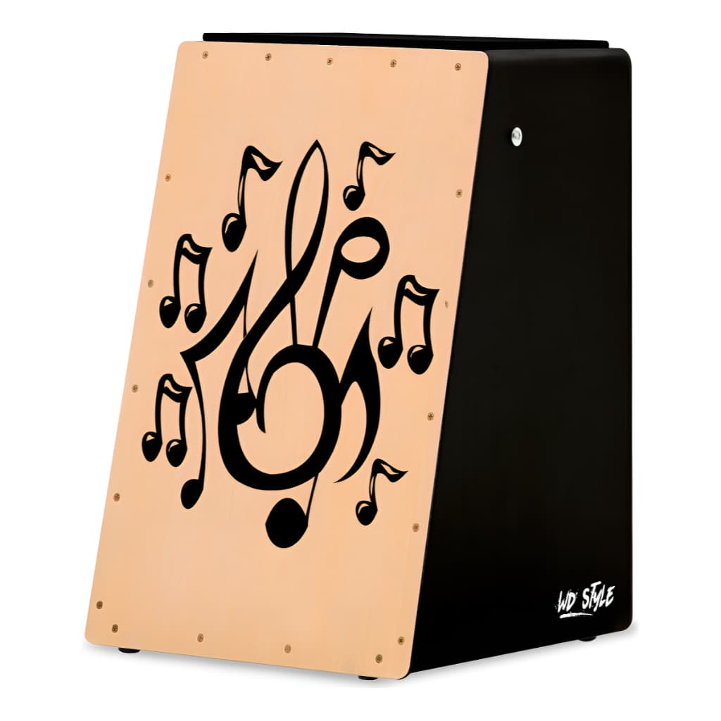 CAJÓN WD STYLE ACÚSTICO PROFISSIONAL | NATURAL | MUSICAL