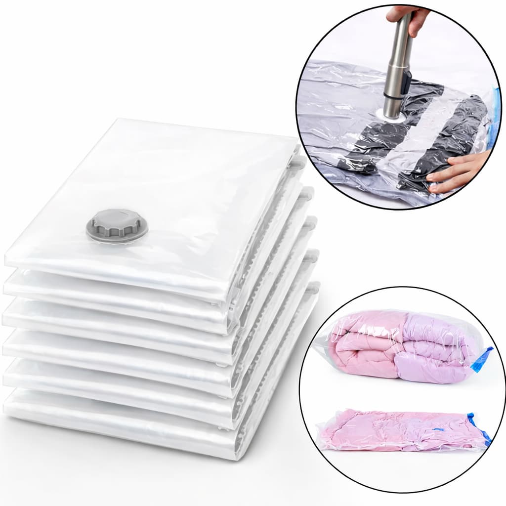 Saco A Vácuo Organizador Roupas Mala Viagem Coberta Armário  70x100