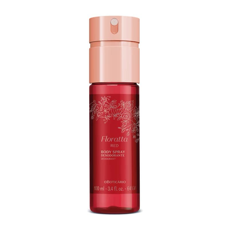 Body Splash Floratta Red Feminino 100ml – Perfume Suave, Doce e Refrescante O Boticário 100ml