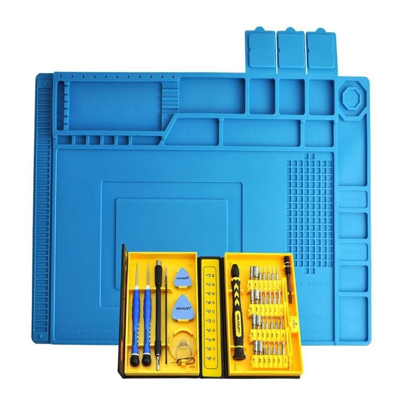 Manta Antiestatica Grande + Kit 38 Chave Manutenção Celular, Tablets e Notebooks