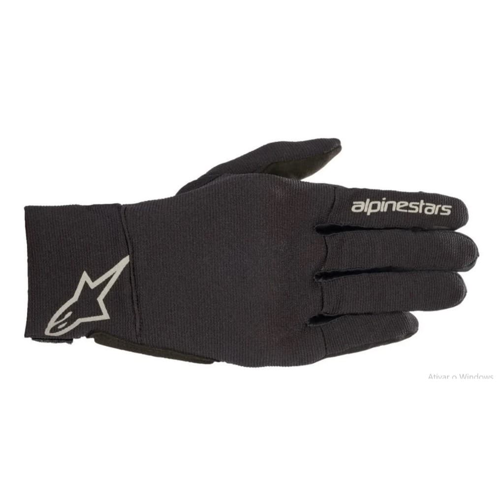 LUVA ALPINESTARS MASCULINA REEF GLOVES PRETA REFLECTIVA TOUCH LIQUIDAÇÃO OPORTUNIDADE