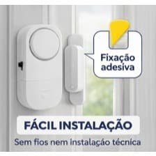 Alarme Magnético Sonoro para Porta e Janela - Segurança Residencial |-Kit 1, 2 ou 3 Unidades