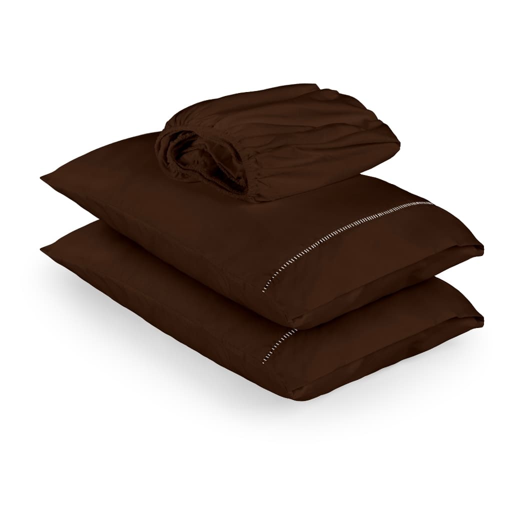 Roupa De Cama 400 Fios Hipercal Suave Hotel  Ponto Palito Solteiro Casal Queen King 2 e 3 Peças