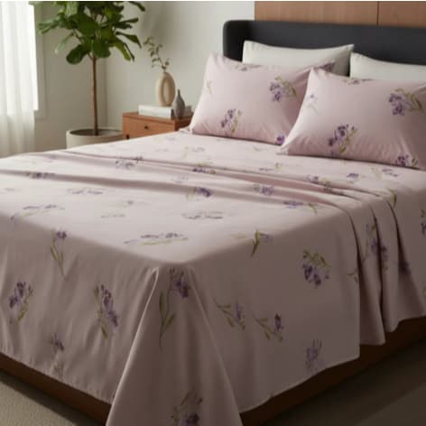 Lençol de Casal sem Elástico Estampado 100% Algodão 120 Fios 2m X 2,20m