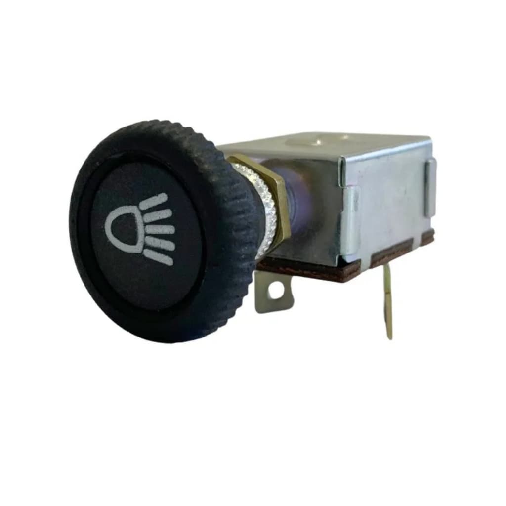 Chave Farol De Milha Com Botão Farol Preto Fusca