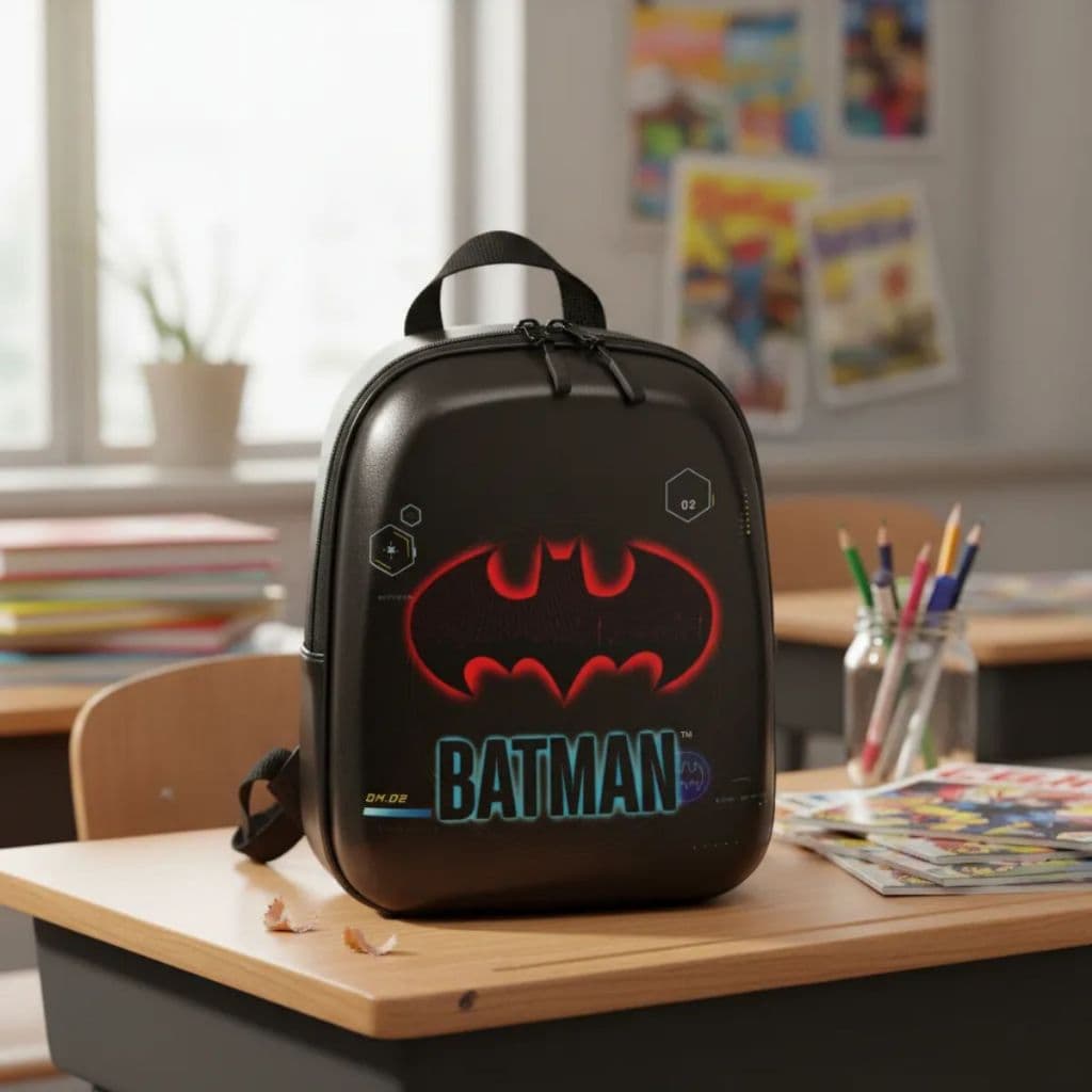 Mochila Infantil Batman Resistente Preta Produto Oficial Aventuras Escolares