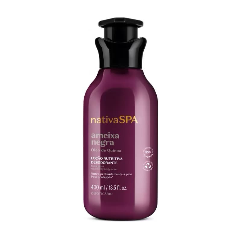 Loção Hidratante Desodorante Corporal Nativa Spa Ameixa Negra 400ML - BOTICÁRIO.