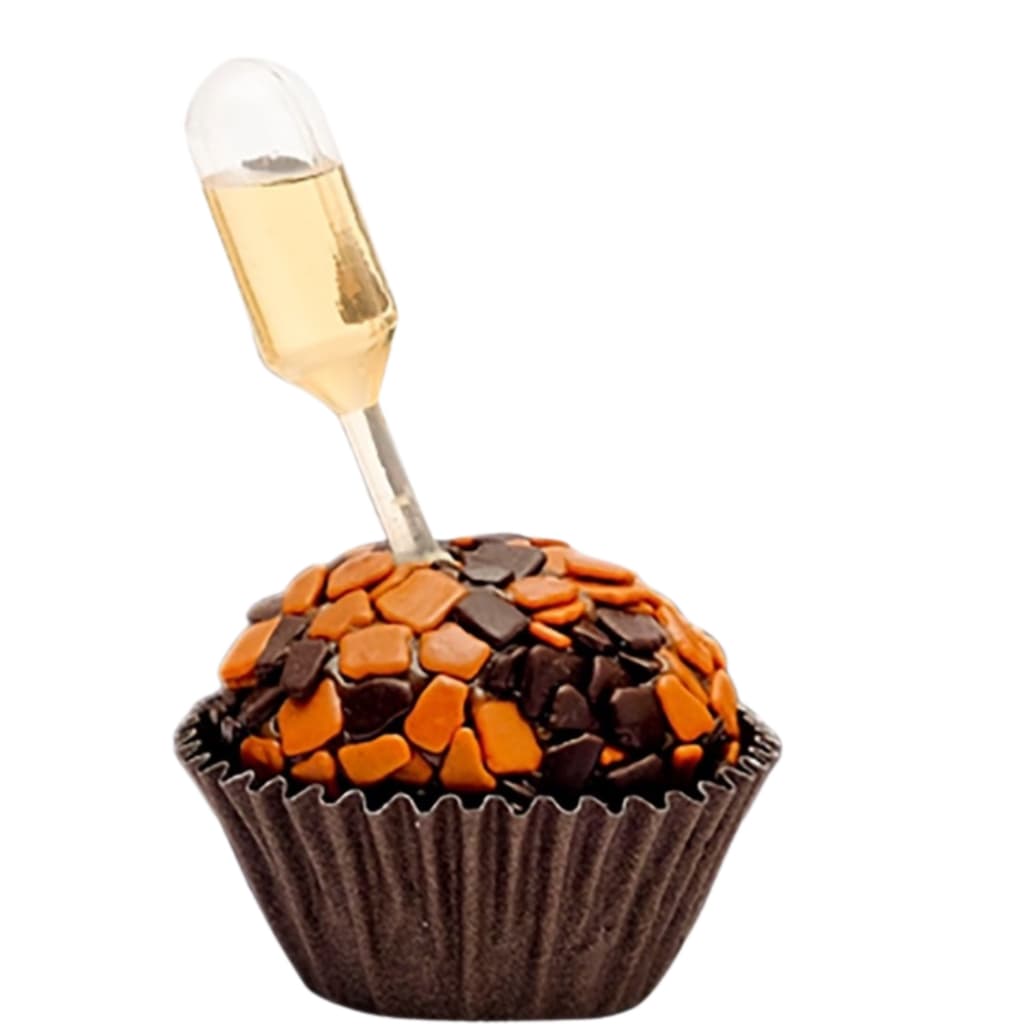 Ampola Saborizante 1ml Cilíndrica para Doces - 50 Unidades
