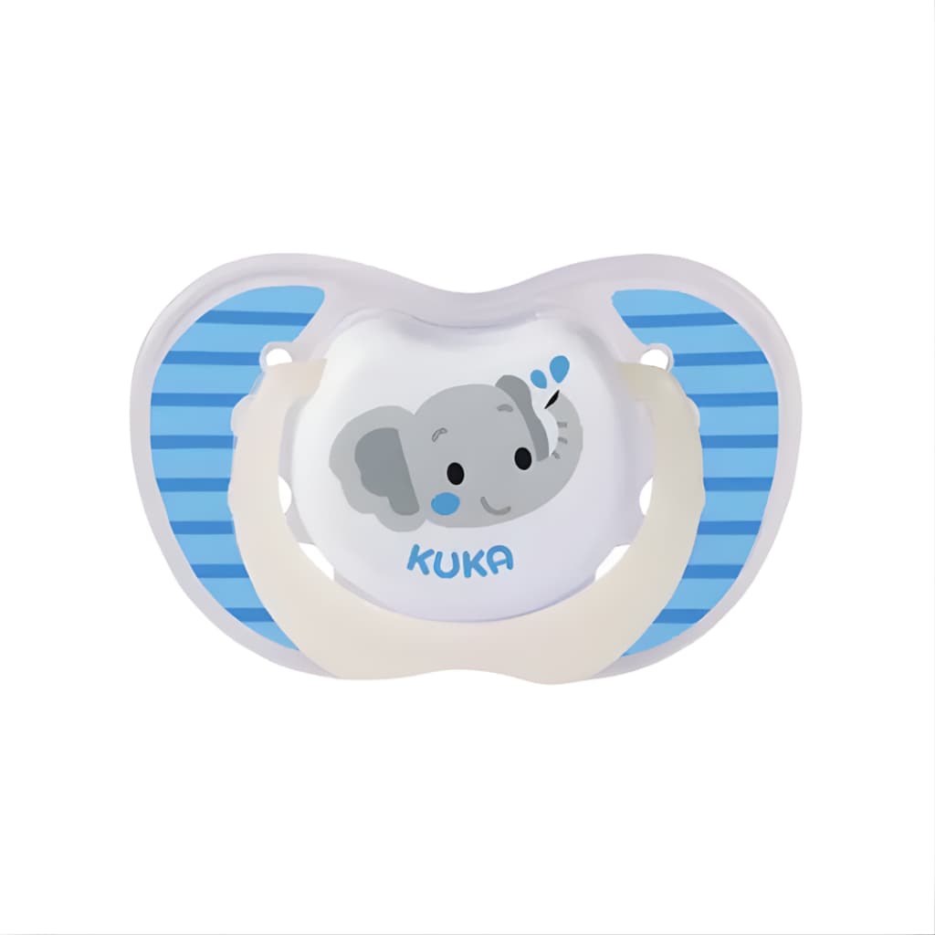 Chupeta Kuka Lumina Ortodôntica Fase 2 (+6 Meses) Brilha no Escuro Azul