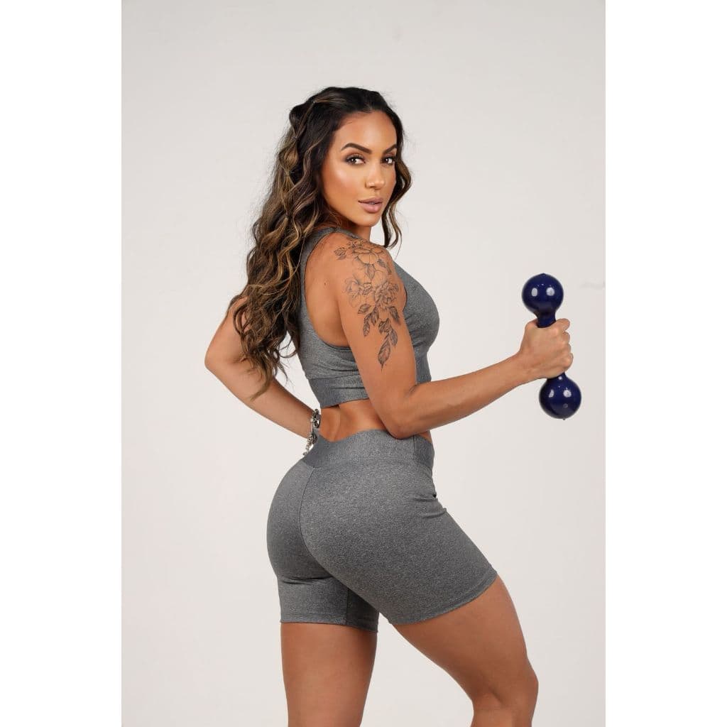Short Feminino Fitness com Cintura Alta