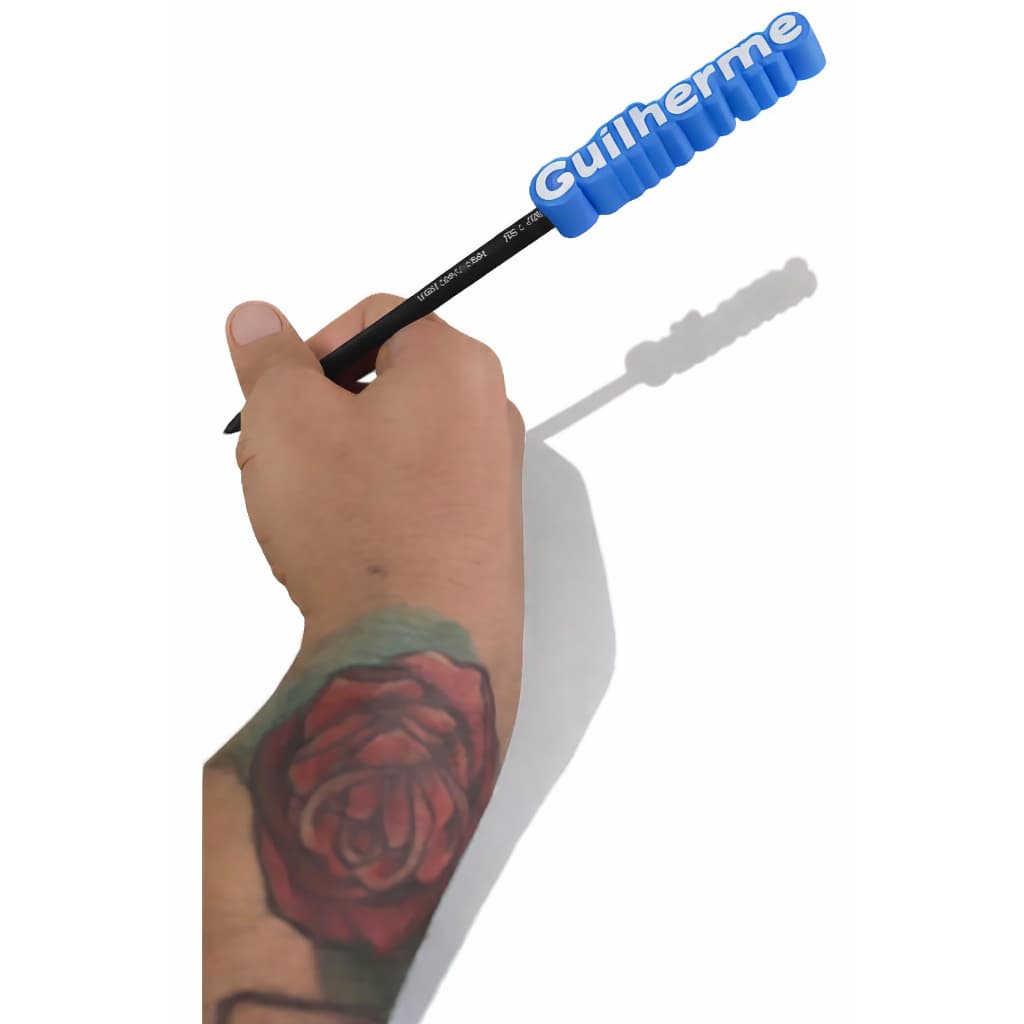 Kit 10 Decoração Lapis Etiqueta Adorno Personalizavel Nome