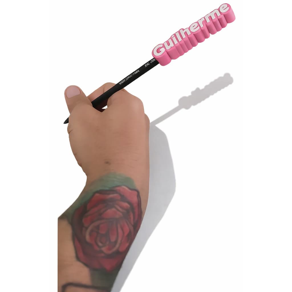 Kit 20 Decoração Lapis Etiqueta Adorno Personalizavel Nome Topper