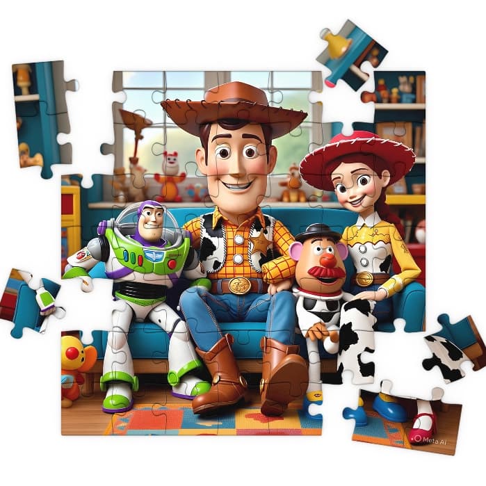 Quebra Cabeça MDF Toy Story 49 Peças Vários Modelos Super Oferta!