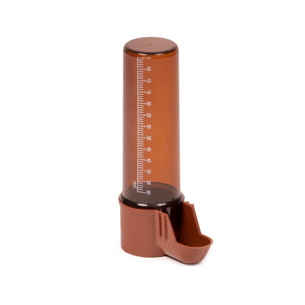 Bebedouro Graduado para Pássaros 100ml Fumê