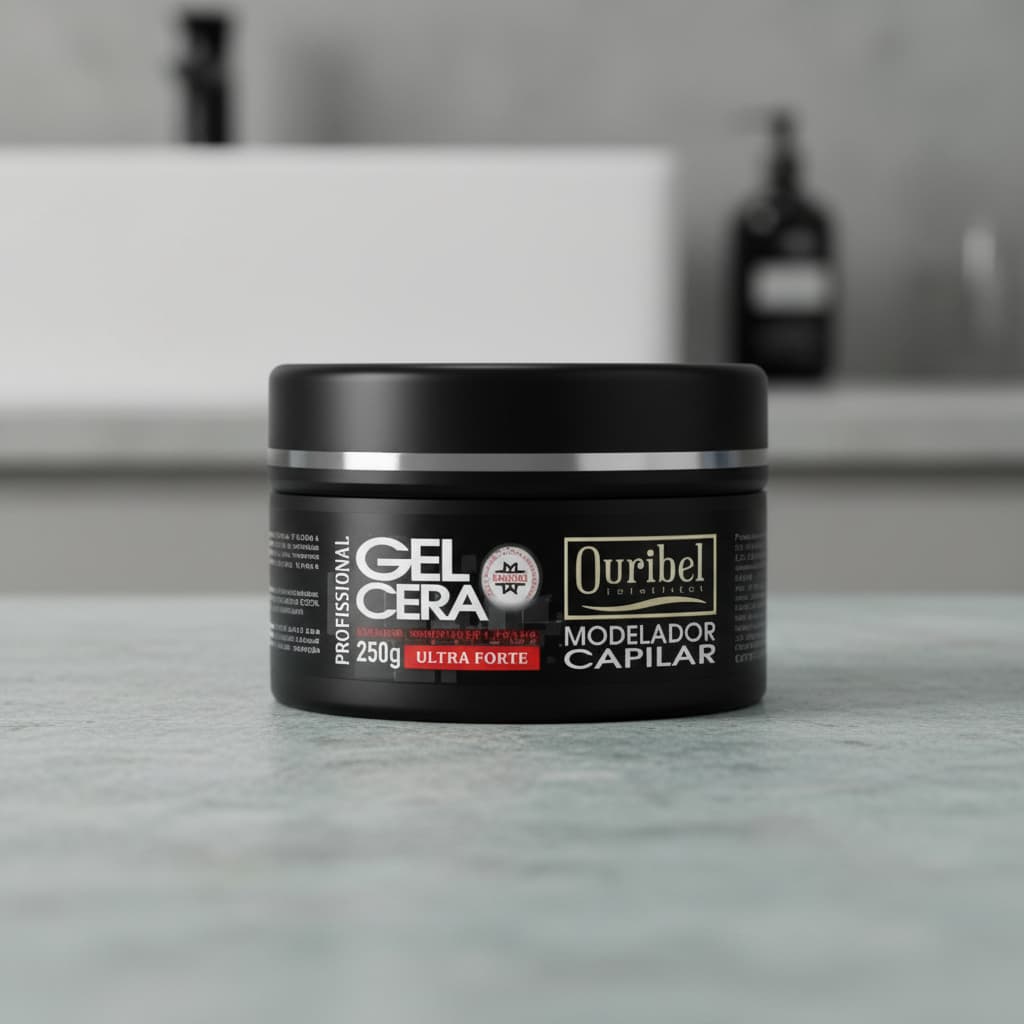 Gel Cera Capilar Ultra Forte250G Ouribel Cosmeticos, Gel cera do tik tok