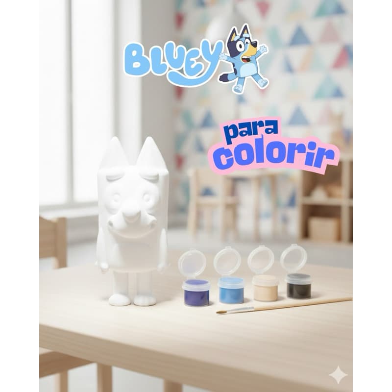 Boneco Blue para Pintura infantil - Kit Criativo