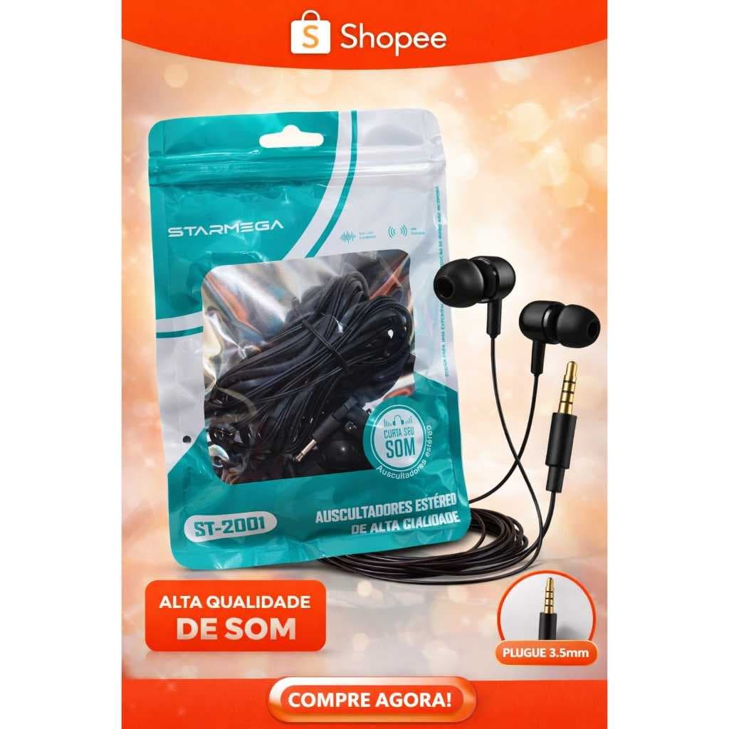 kit 4 Fone De Ouvido Com Borracha Sem Microfone Cores Diversas