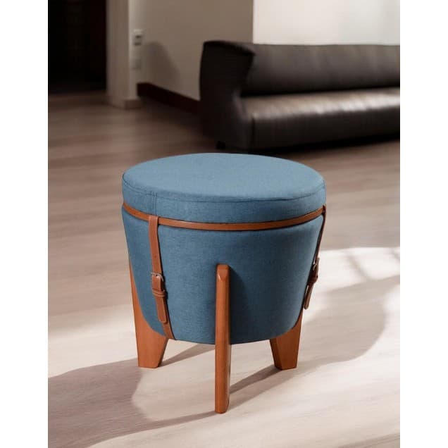 Puff Redondo Flex 3 EM 1 – Mesa De Centro E Banco Multifuncional