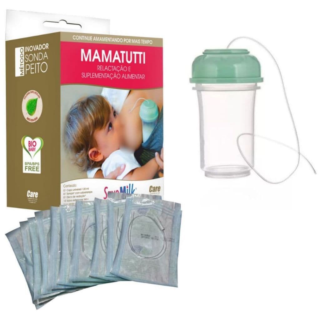 Kit Relactador Mamatutti Tutticare Relactação Amamentação 10 Sondas