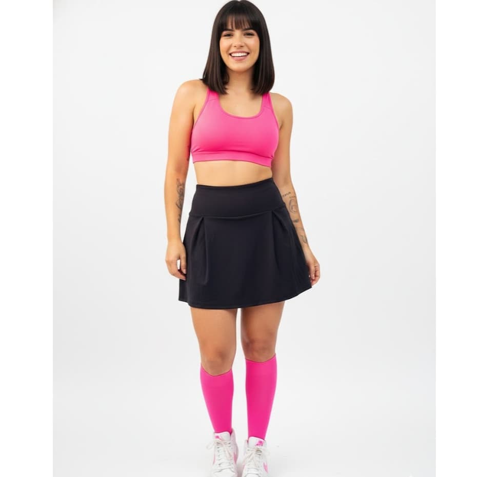 Short Saia Academia Fitness Treino Moda Fitness Feminina