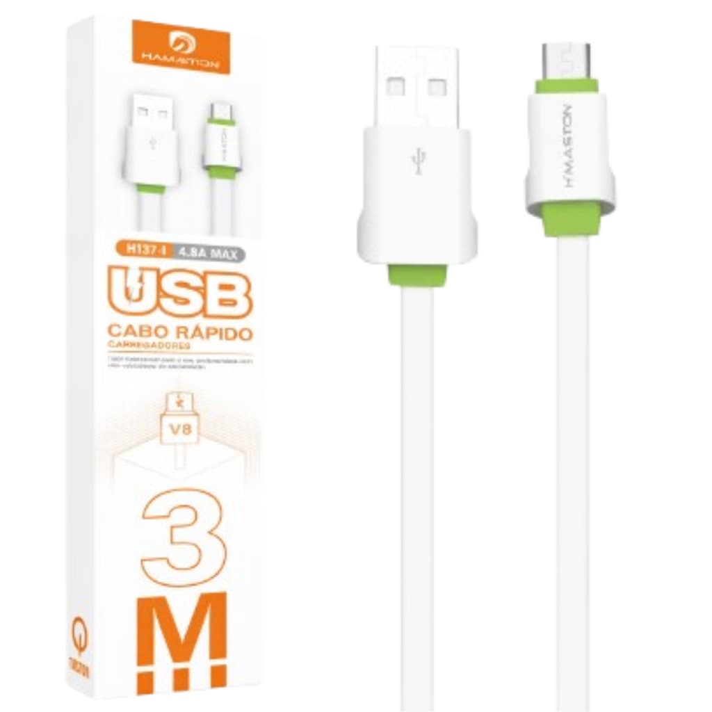Cabo Carregador 3 Metros Turbo Para Samsung Galaxy A74 A73 A72 A71 A70 - USB C
