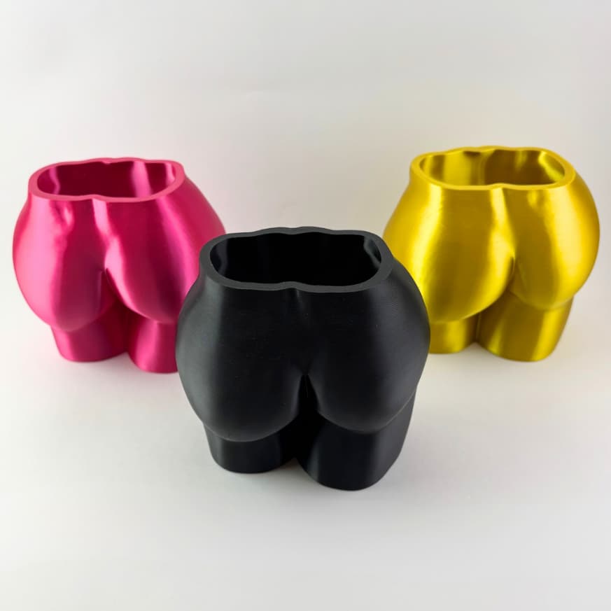 Porta-Objetos Bunda Decorativa Porta Pincel Lápis Vaso Criativo Harmonização Estética Preenchimento