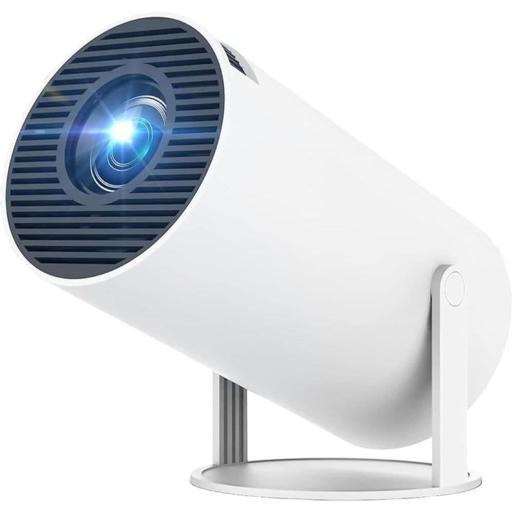 Projetor Portátil ULTRAHD  Android WiFi  Bluetooth Branco