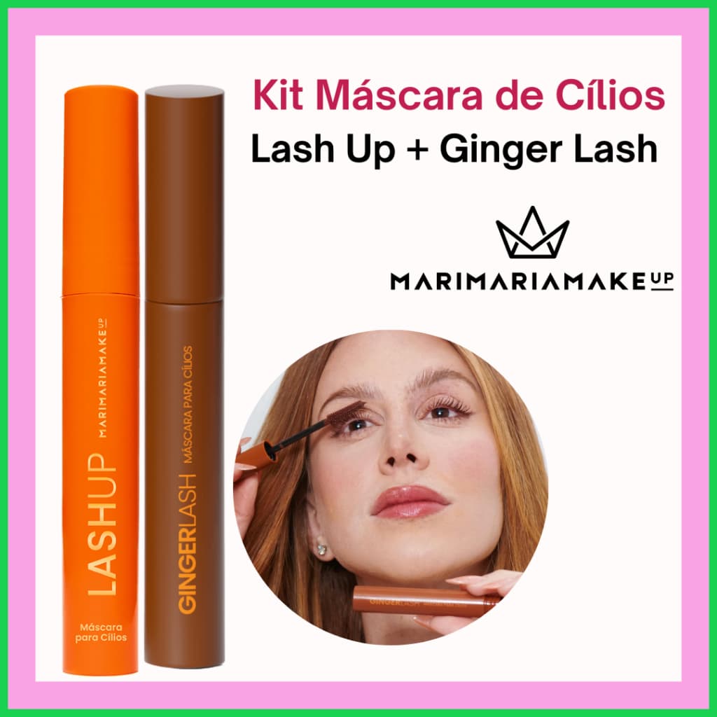 Kit Máscara de Cílios Mari Maria | Lash Up + Ginger Lash | Volume e Alongamento