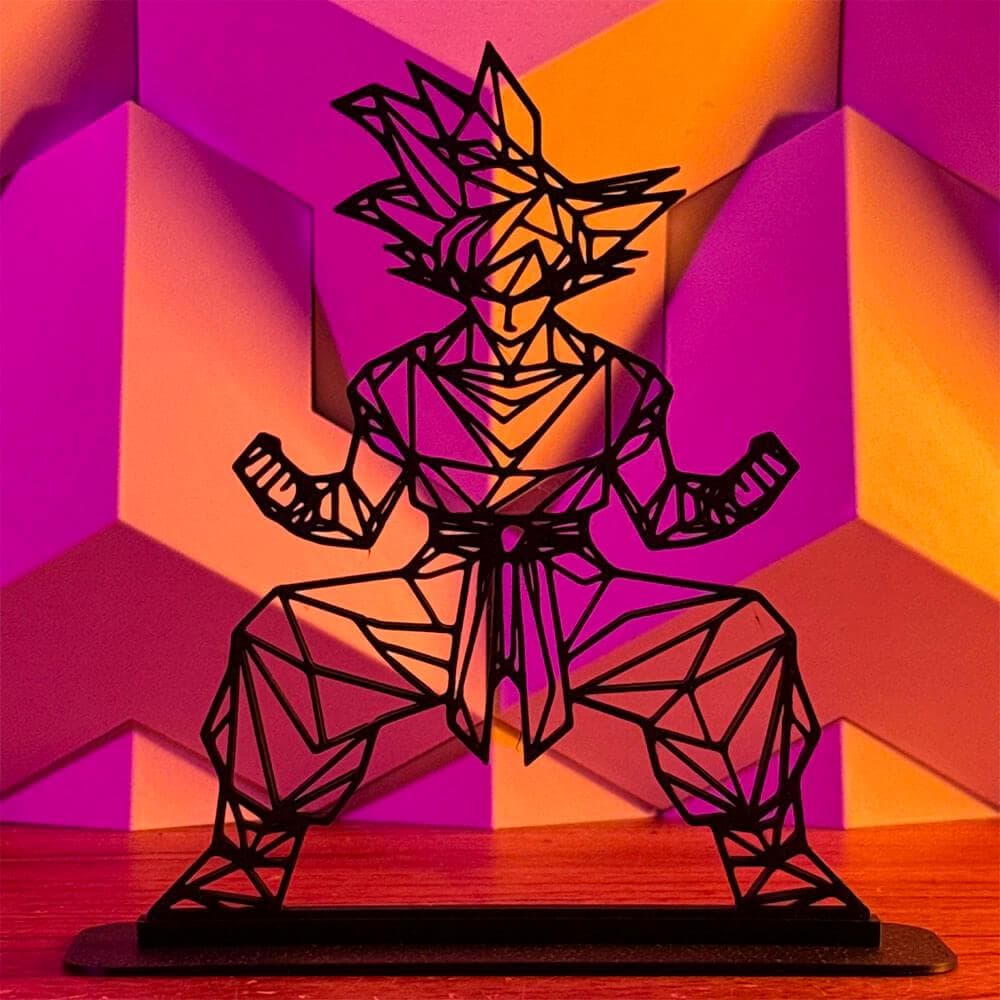 Goku - Dragon Ball - Decoração Geometric Low Poly