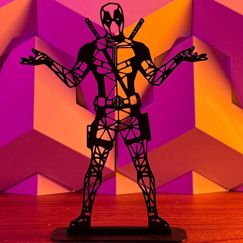 Deadpool - Marvel - Decoração Geometric Low Poly