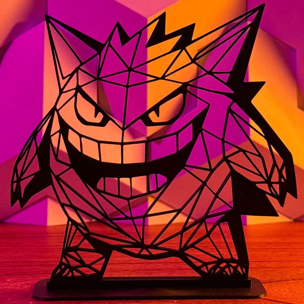 Gengar - Pokemon - Decoração Geometric Low Poly