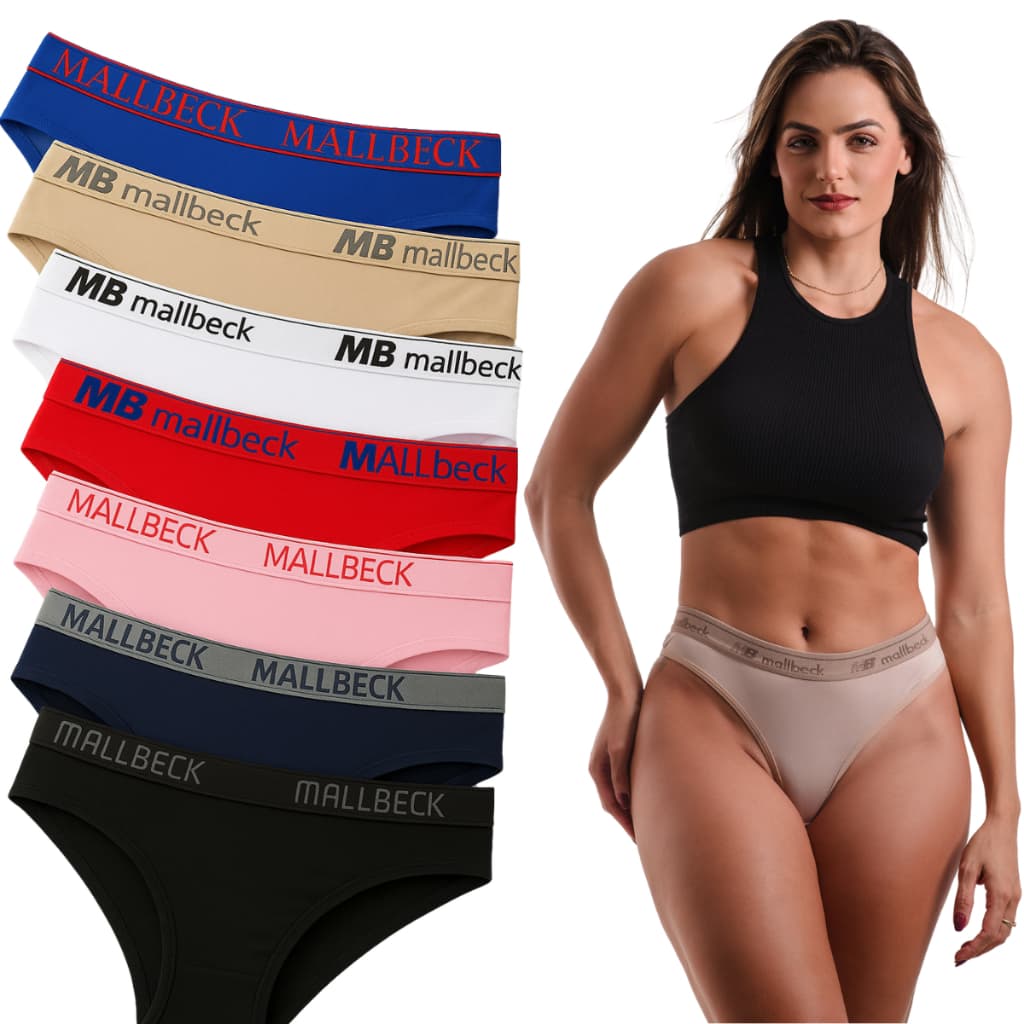 Kit 10 Calcinha Conforto Algodão Mallbeck