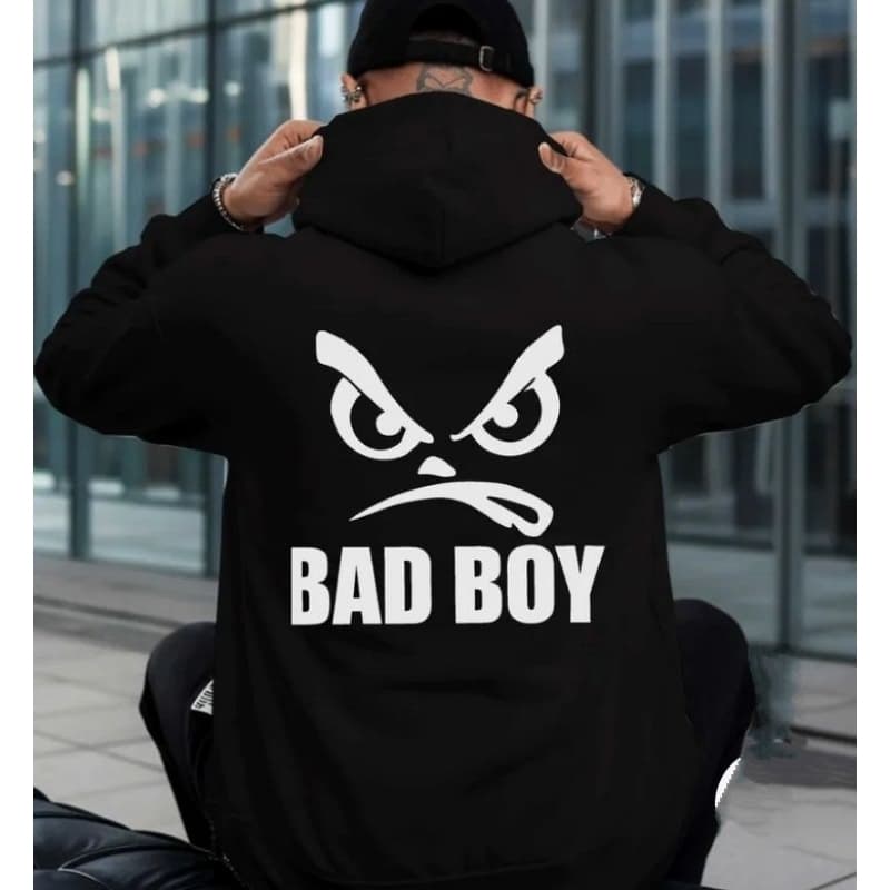 Moletom Casual Blusa Casaco Bad Boy com Uma Careta Confortável Entrega Rápida