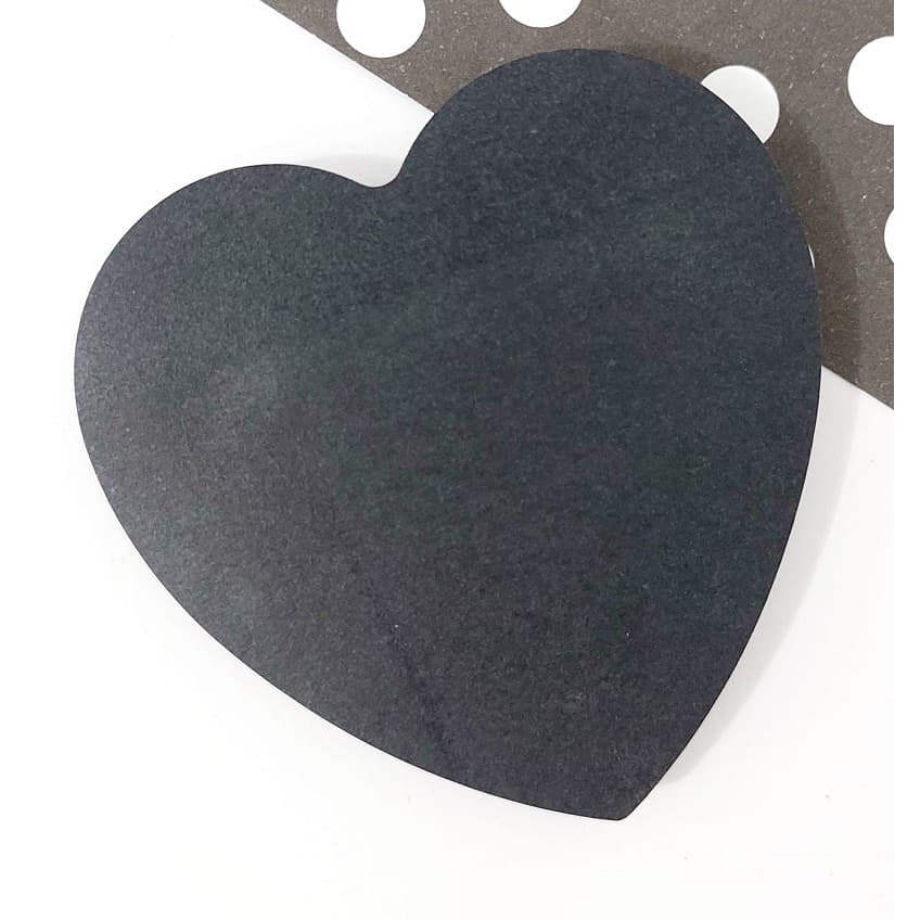 SMART NOTES LOVE 70X70MM 50 Folhas Coração Preto BRW