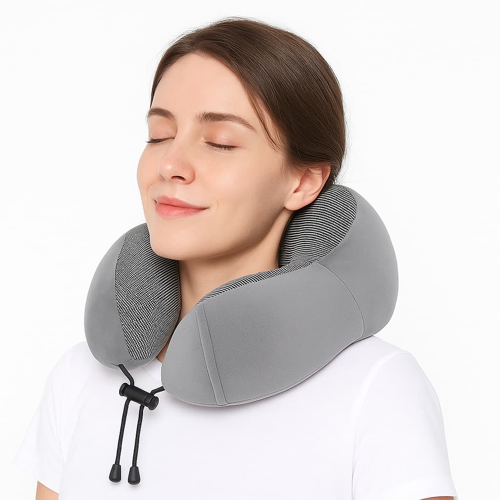 Almofada de Pescoço para Viagem com Suporte Ergonômico apoiador de pescoço nasa original