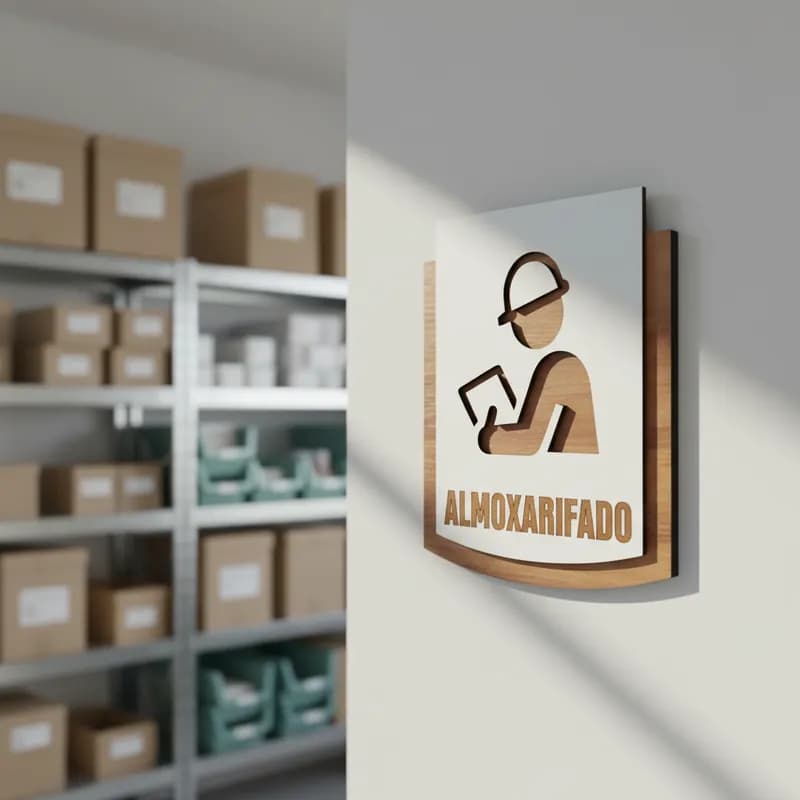 Placa De Sinalização | Almoxarifado