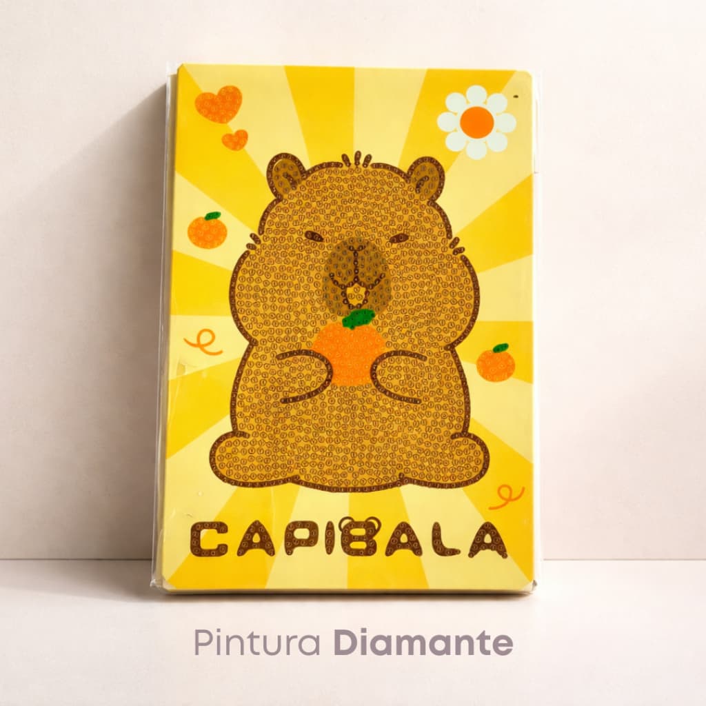 Pintura Diamante Capivaras | Hobby antiestresse | Pintura com Cristais