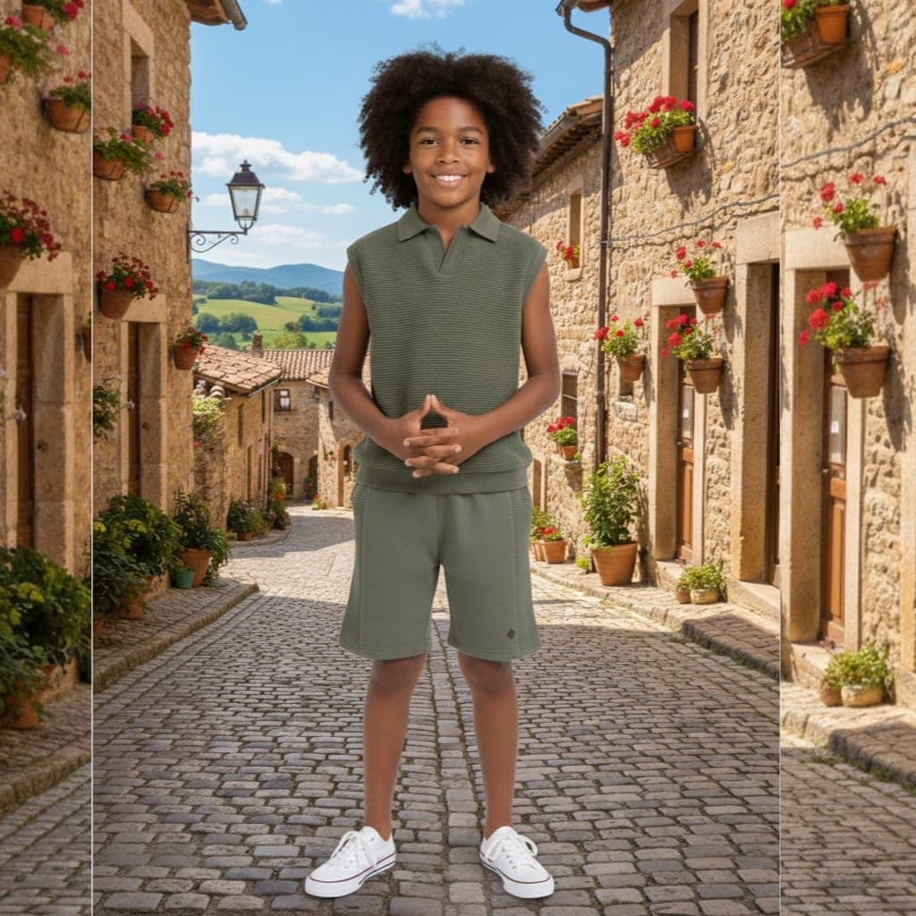 Conjunto infantil menino em relevo brandili Mundi