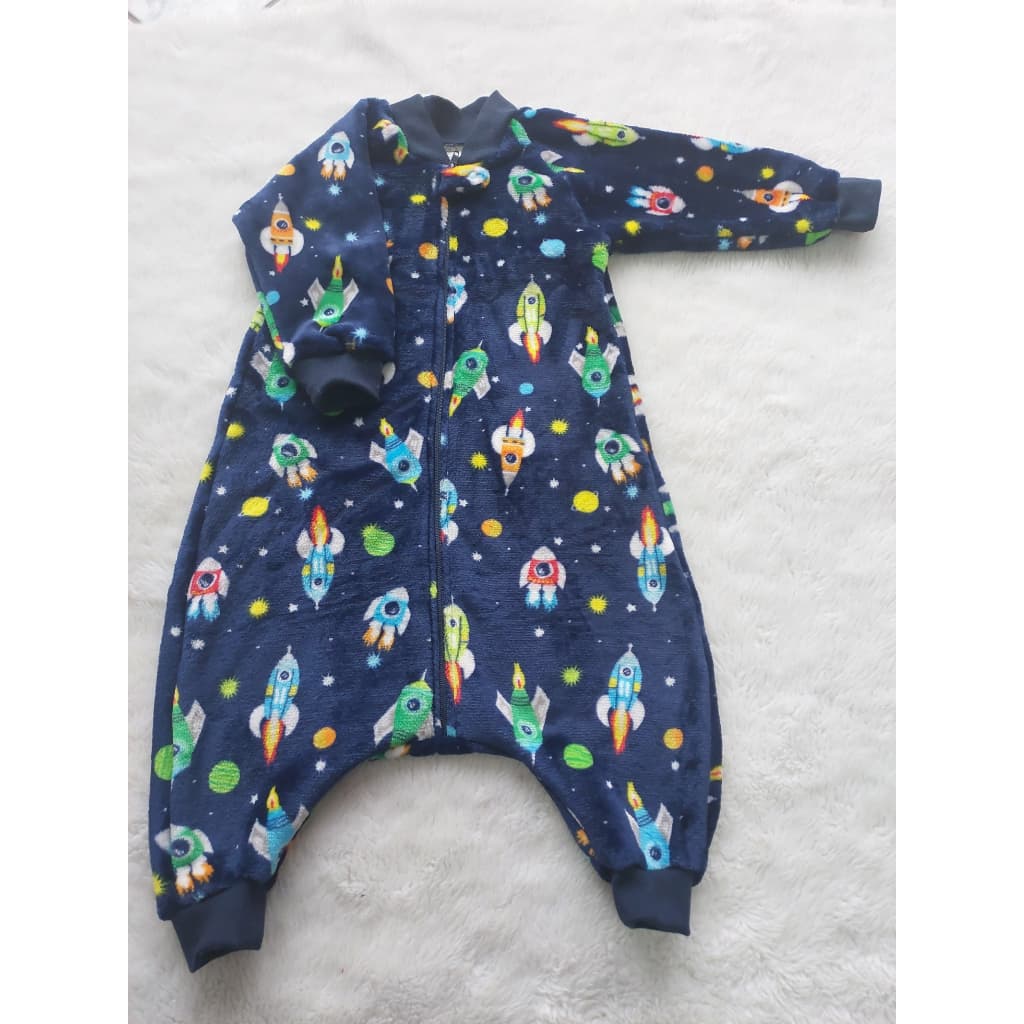 Saquinho Saco de Dormir Bebê Fleece Quentinho com Pernas Inverno