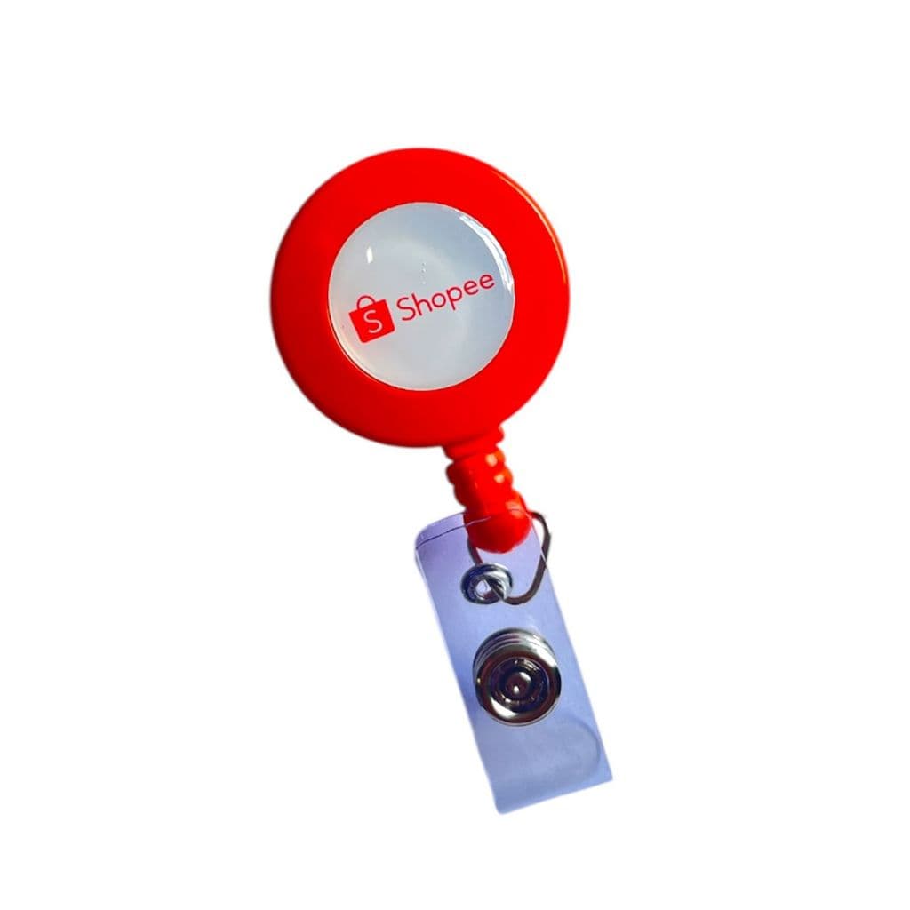 10 Porta Crachá Retrátil Roller Clip Personalizados