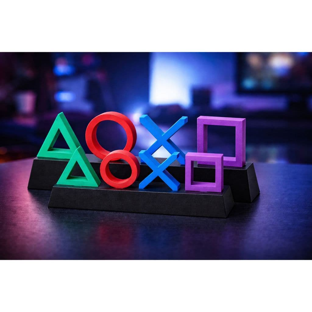 Letreiro Botões Playstation - Impressão 3D - Decoração