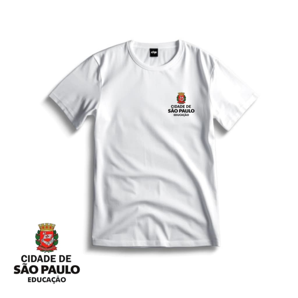 Camiseta / Camisa Uniforme Escolar Da Cidade De São Paulo Uniforme Para Escola Adulto, infantil E Juvenil