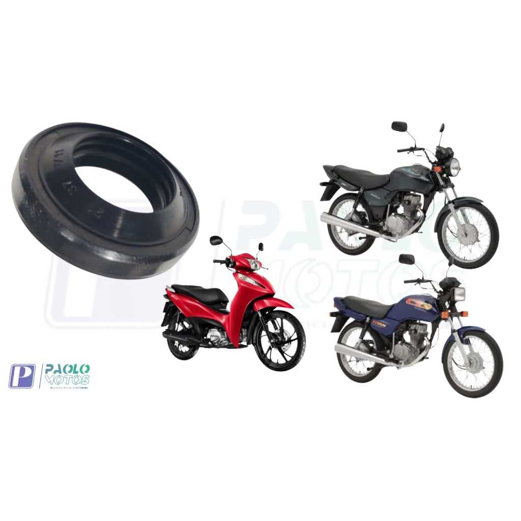 RETENTOR RODA DIANTEIRA DIREITA TITAN CG BIZ  Medida (37x21x7x11) Marca: GEAR / SCT