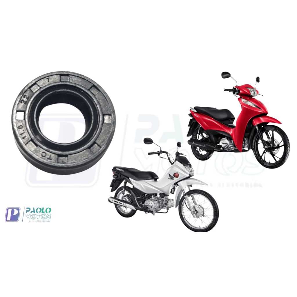 Retentor Cambio Eixo Pedal Marcha Biz 110 Pop 110  Medida 22x11,6x7 Marca: GEAR / SCT