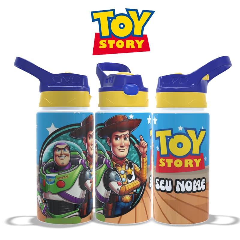 Garrafa Térmica Infantil Toy Story - Personalizado com Seu Nome