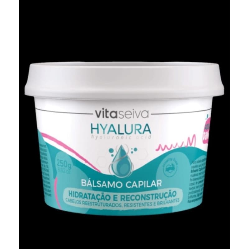 Balsamo capilar Vita seiva 250g oleo de coco ou rosa Mosqueta