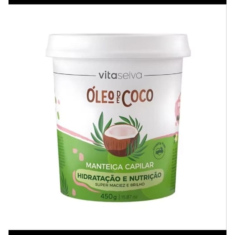 Mascara Capilar nutrição profunda ( Óleo de Coco) reconstrução/hidratação (Hyalura) fortalecimento (Rosa mosqueta)